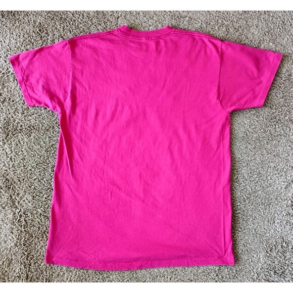 Vintage Cancun T-Shirt Men's Large Pink Embroidered Short Sleeve - Picture 3 of 5